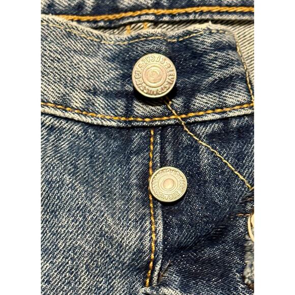 501 Jeans Rare White Oak Cone Denim Straight Leg Made In USA - Picture 11 of 11